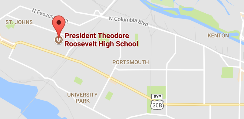 Roosevelt High School map